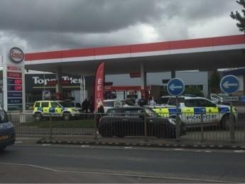 Police Presence At Esso Garage On Southampton Road Salisbury