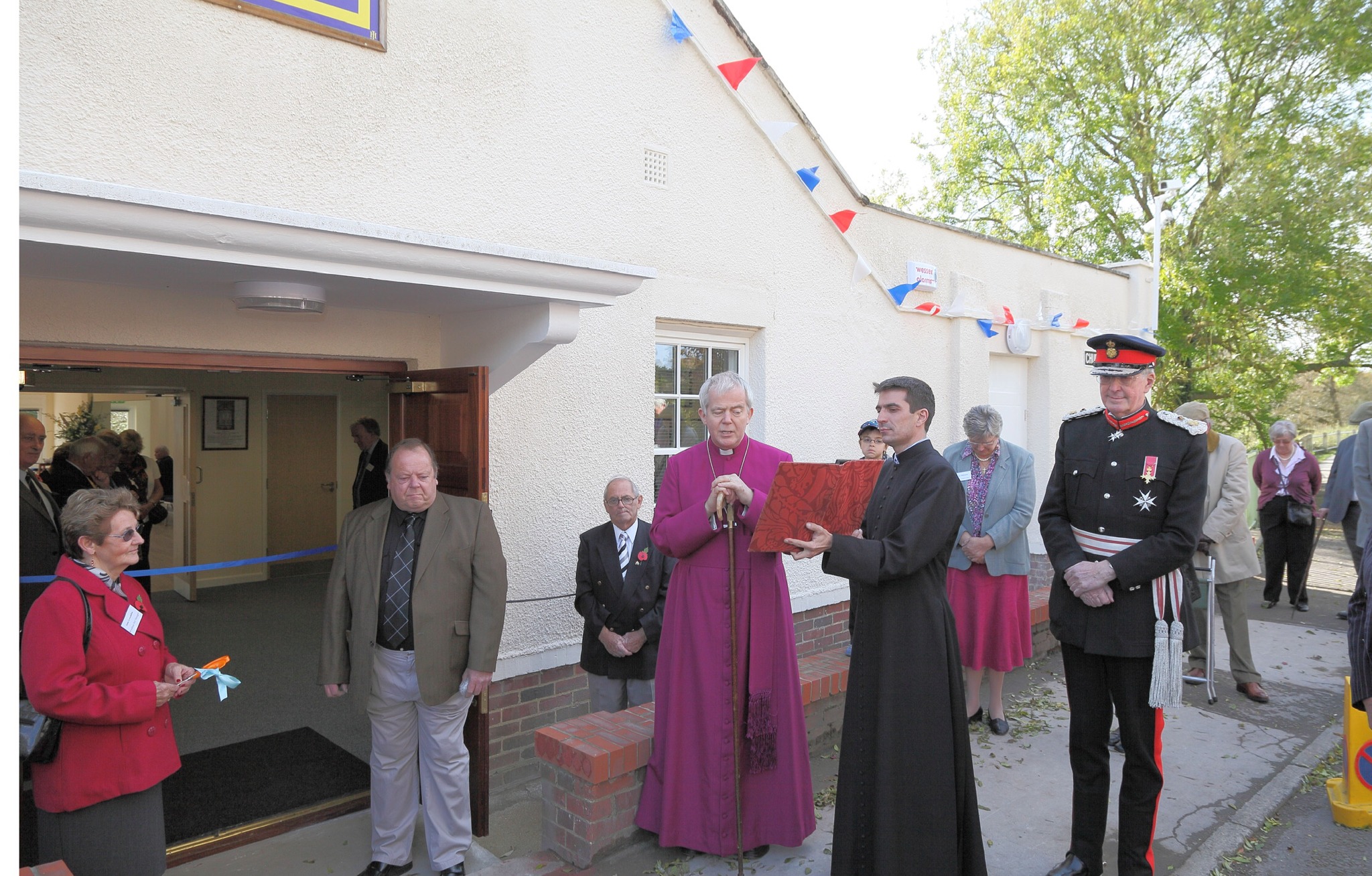 The Bishop of Salisbury at the opening ceremony of the Wyndham Hall in October 2011